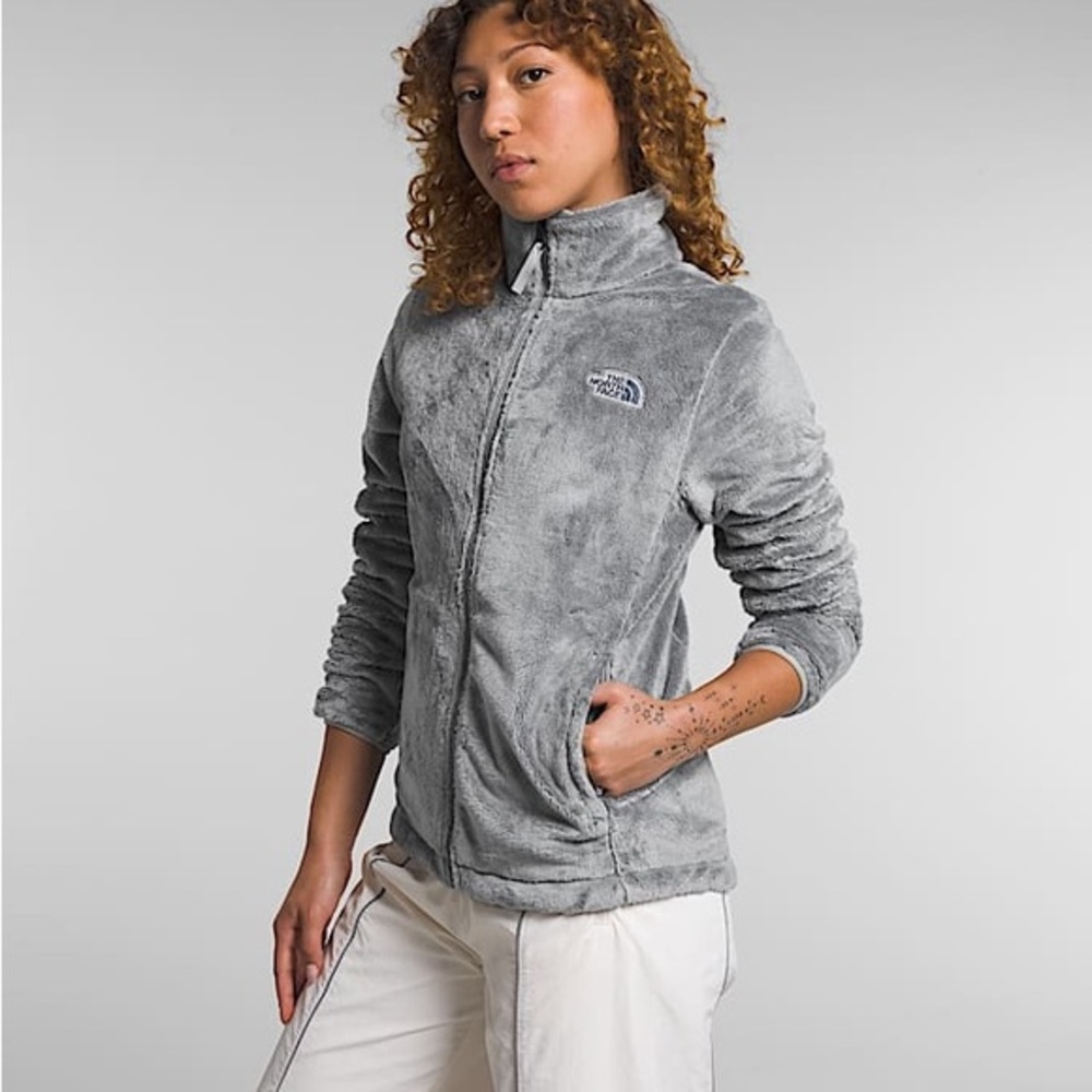 The North Face Osito Full Zip Fleece Jacket Gray Womens S